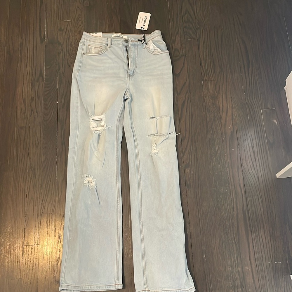 Nanamacs Straight leg ripped jeans